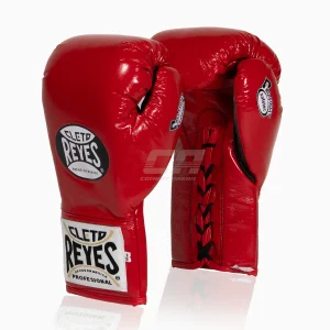 Guantoni Cleto Reyes Safetec CB4 Rosso-nero con lacci
