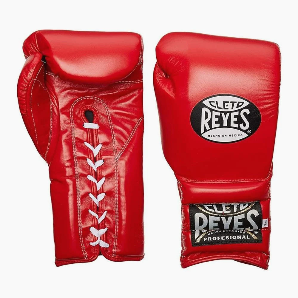 Guantoni Cleto Reyes Traditional Training CE4 Rosso con lacci - immagine 3