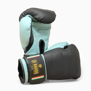 Guantoni Di Nardo con velcro 14 Oz Nero-acqua