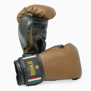 Guantoni Di Nardo con velcro Marrone Nero 14 Oz