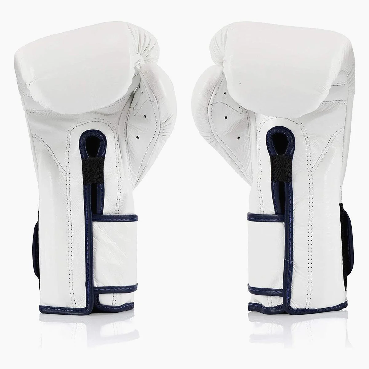 Guantoni Fairtex Mexican Style BGV9 Bianco-blu piping - immagine 5