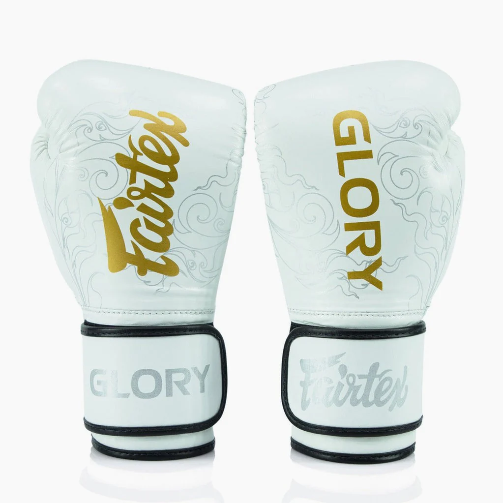 Guantoni Fairtex x Glory BGVG3 Bianco-oro - immagine 6