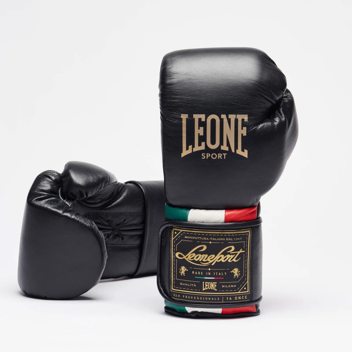 Guantoni Leone Sport Orlando Tricolore con velcro Nero - immagine 3