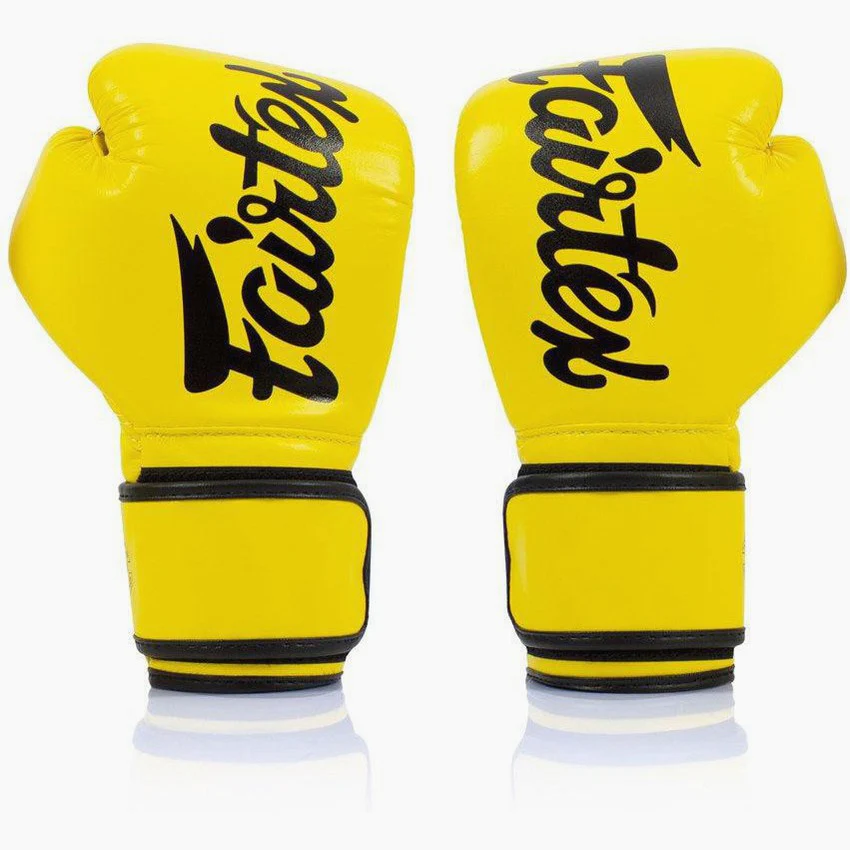 Guantoni Muay Thai Fairtex BGV14 Giallo - immagine 3