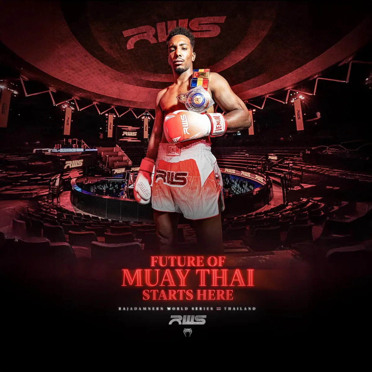 Guantoni RWS x Venum 2.0 Nero-rosso - immagine 8