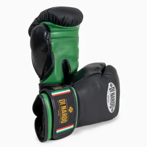 Guantoni Di Nardo con velcro 14 Oz Nero-verde
