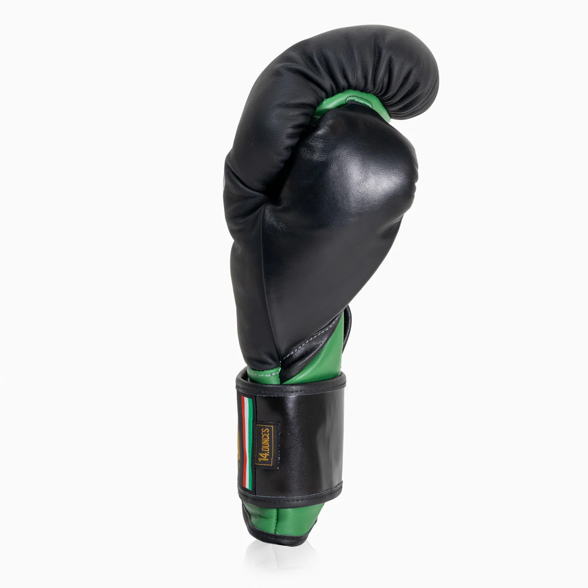 Guantoni Di Nardo con velcro 14 Oz Nero-verde - immagine 4