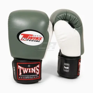 Guantoni Muay Thai Twins Special BGVL4 Nero-verde-bianco