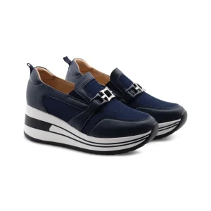 Sneaker zeppa slip on da donna