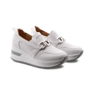 Sneaker zeppa slip on da donna