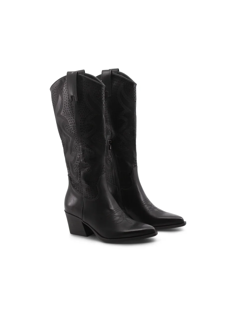 Stivale texano con zip da donna