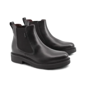 Chelsea nero in pelle da donna