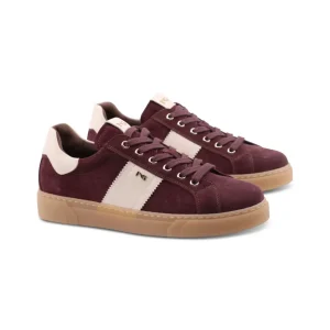 Sneaker bordeaux scamosciata donna
