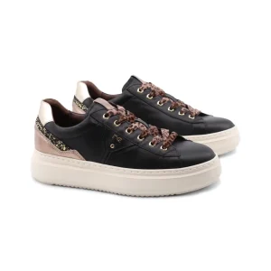 Sneaker con glitter da donna