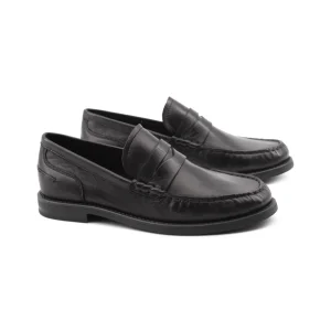 Mocassino classico nero da donna