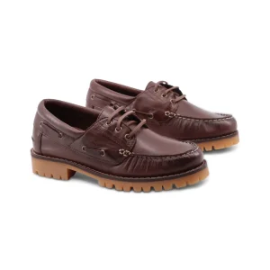 Scarpa da barca in pelle da donna