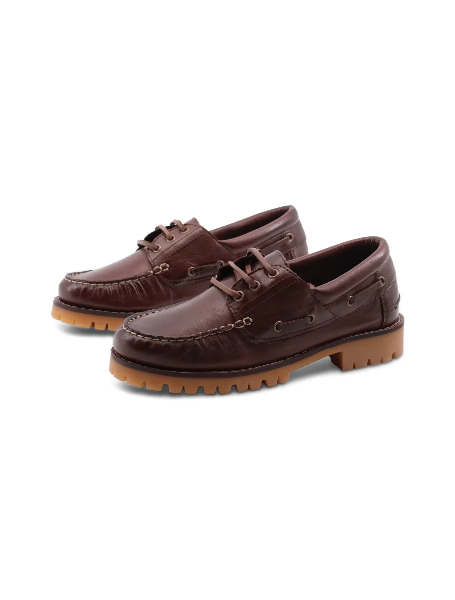 Scarpa da barca in pelle da donna - immagine 4