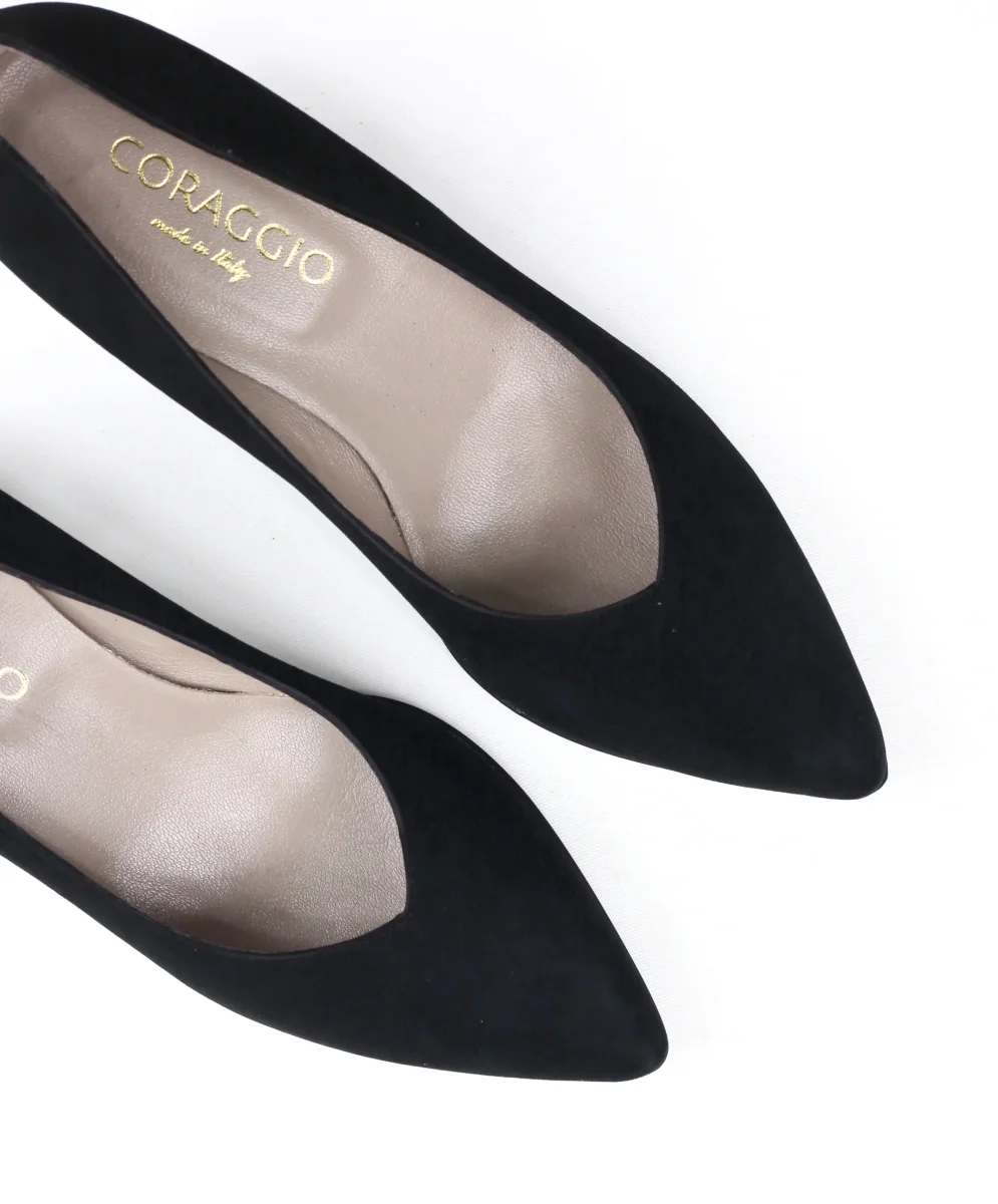 Décolleté Cecilia in camoscio - immagine 6