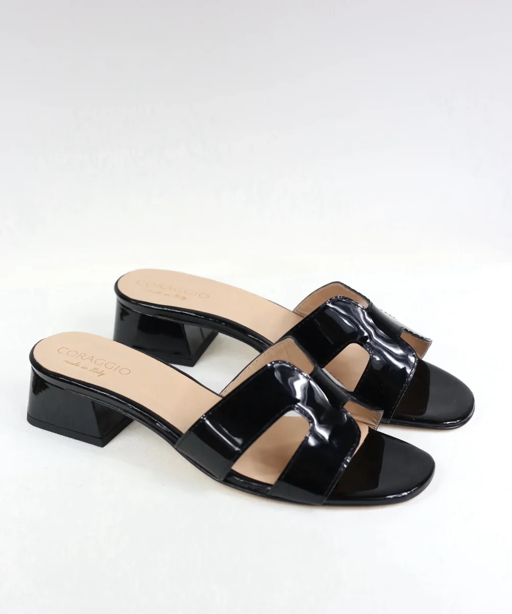 Ciabattina Coralie vernice nera - immagine 4