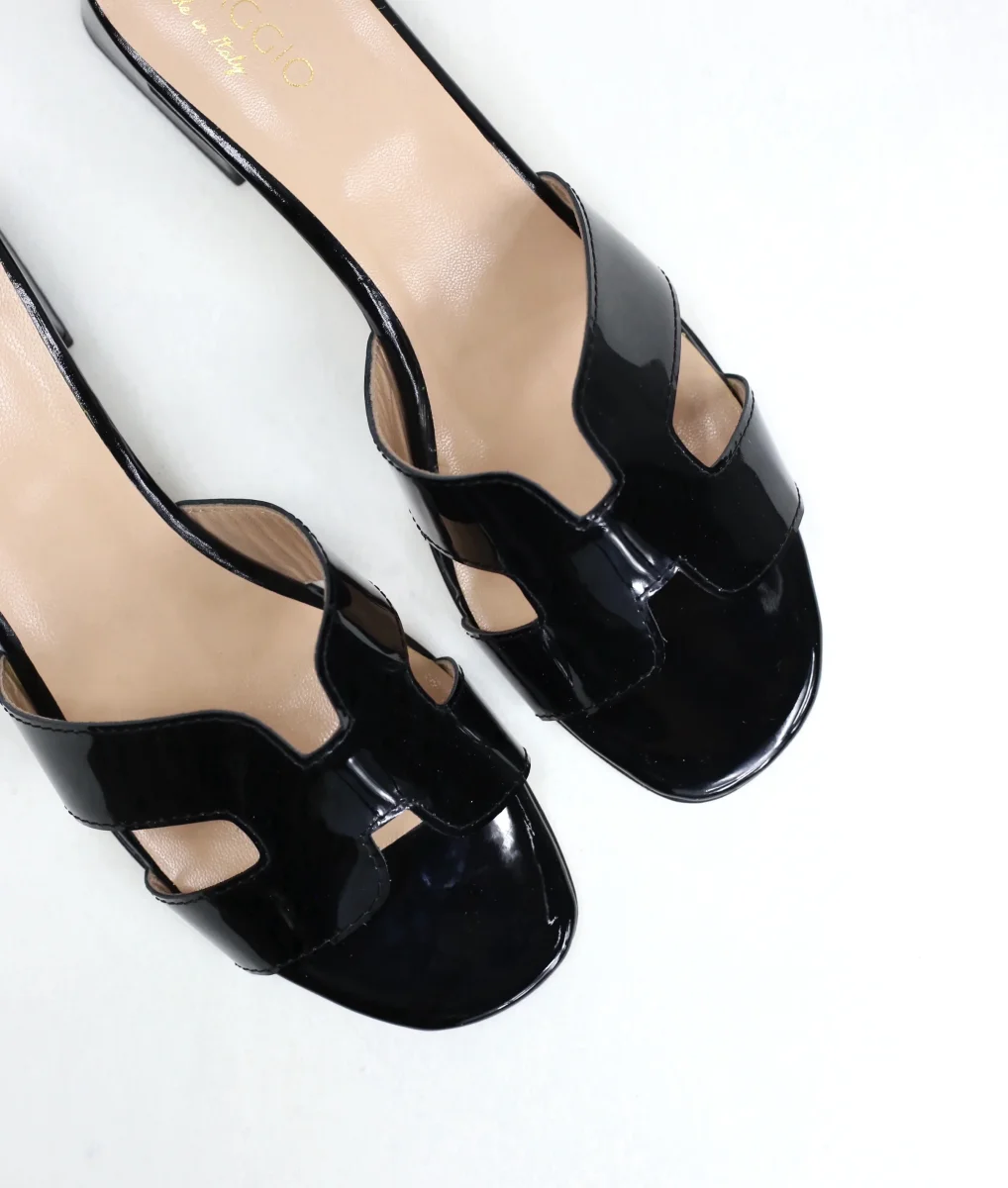 Ciabattina Coralie vernice nera - immagine 7