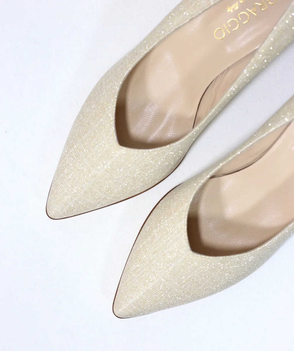 Décolleté Cecilia glitter platino - immagine 6