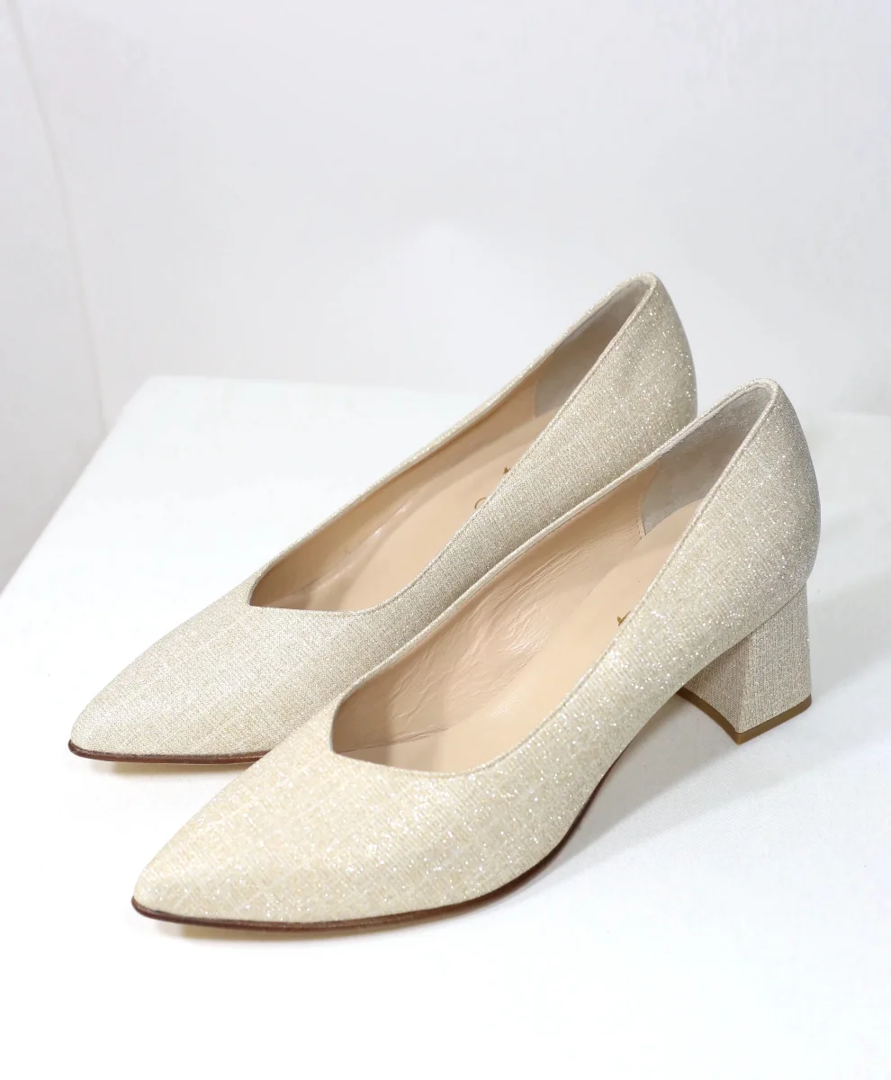 Décolleté Cecilia glitter platino - immagine 5