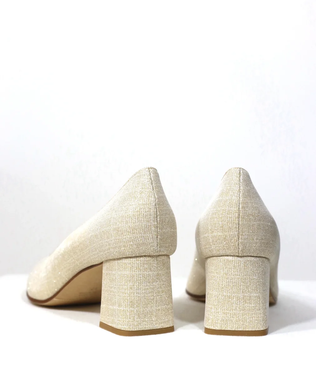 Décolleté Cecilia glitter platino - immagine 7