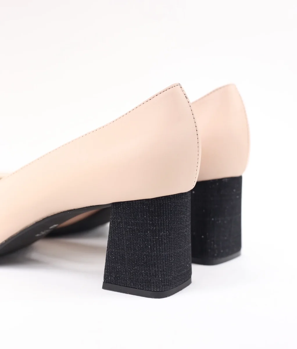 Décolleté Cecilia cipria punta tonda - immagine 3