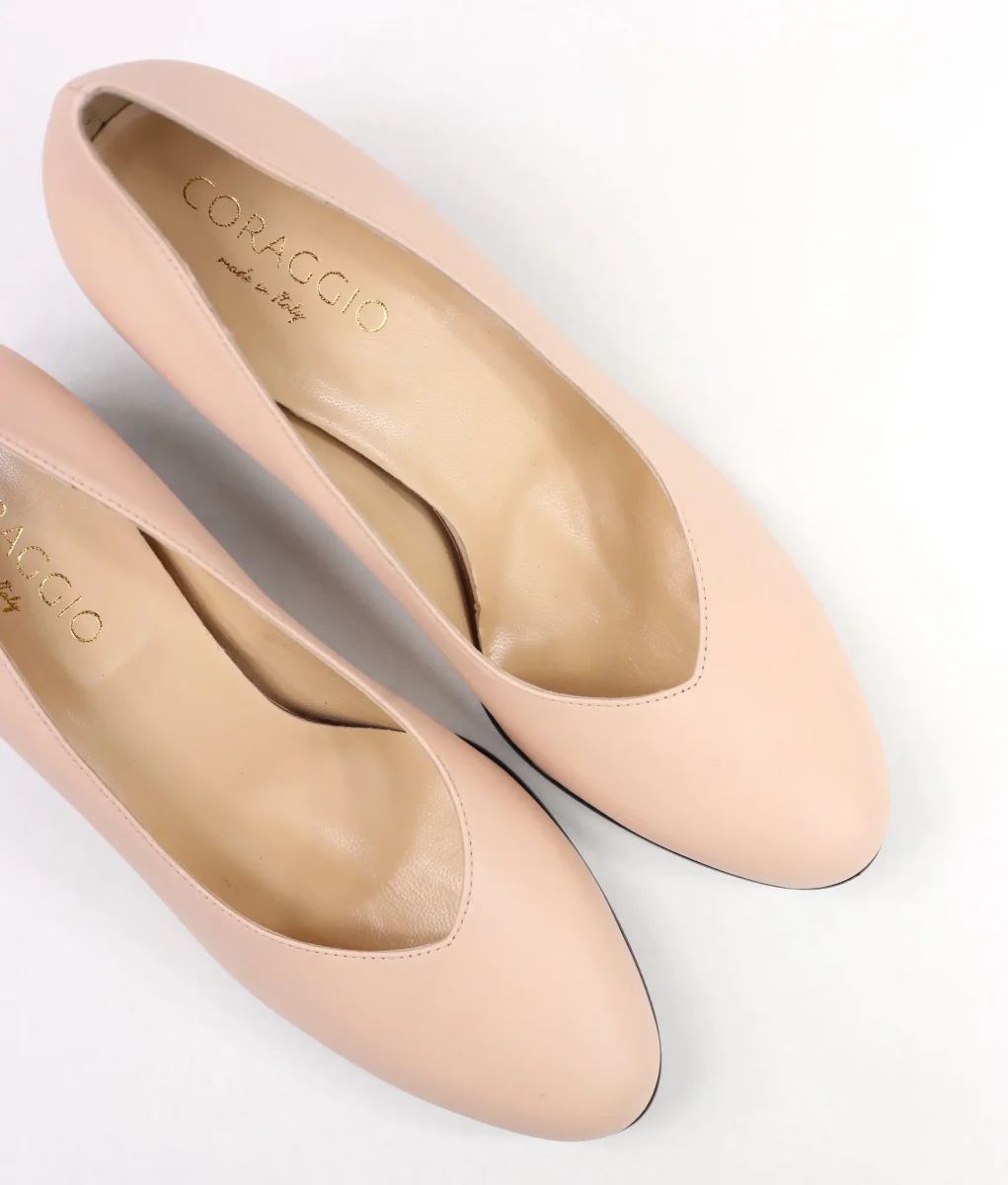 Décolleté Cecilia cipria punta tonda - immagine 5