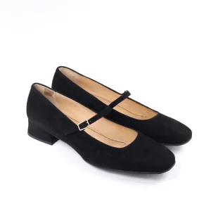 Mary Jane camoscio nero