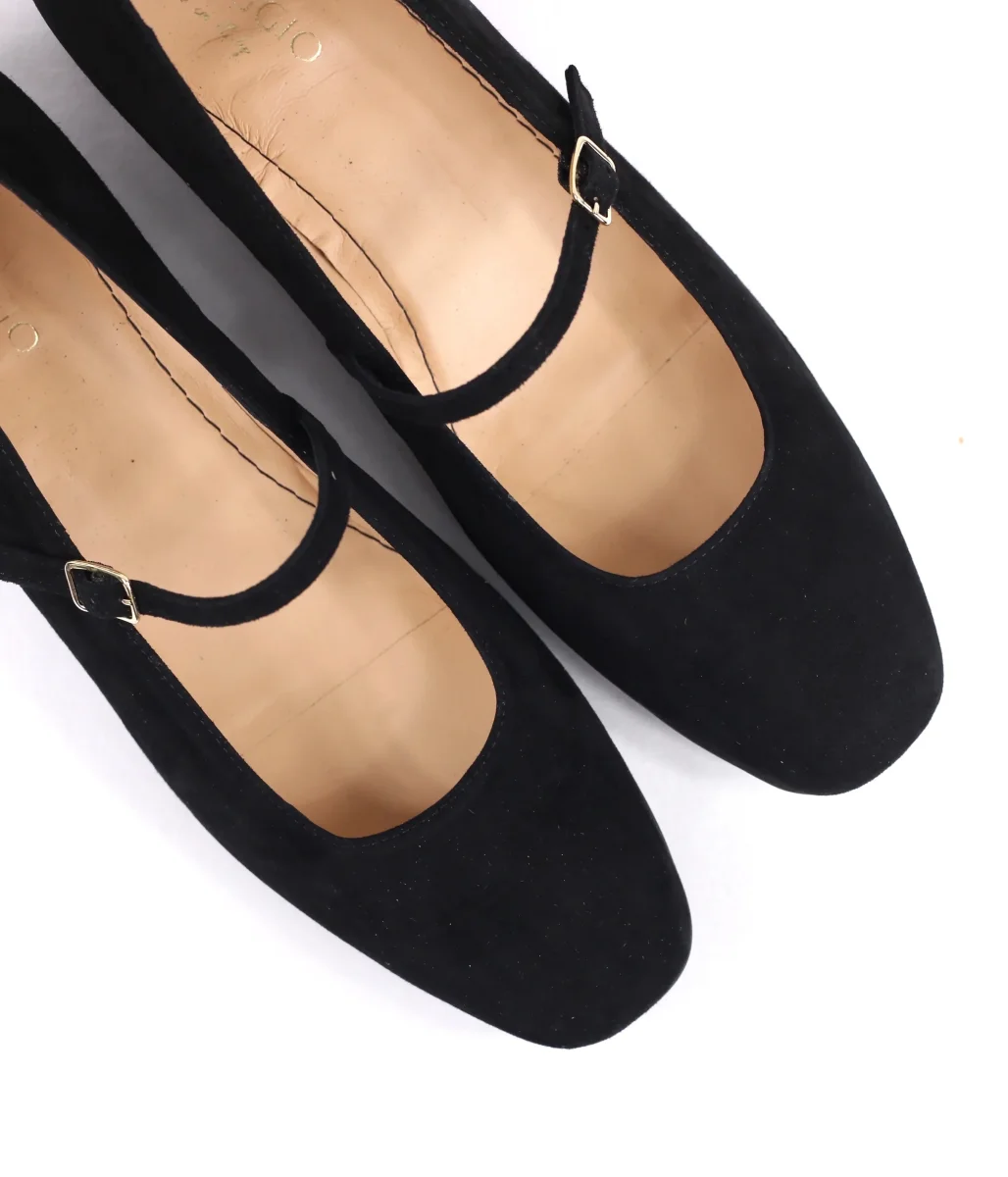 Mary Jane camoscio nero - immagine 3