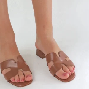 Ciabattina Coralie cuoio