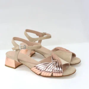 Sandalo Flavia nude e rame