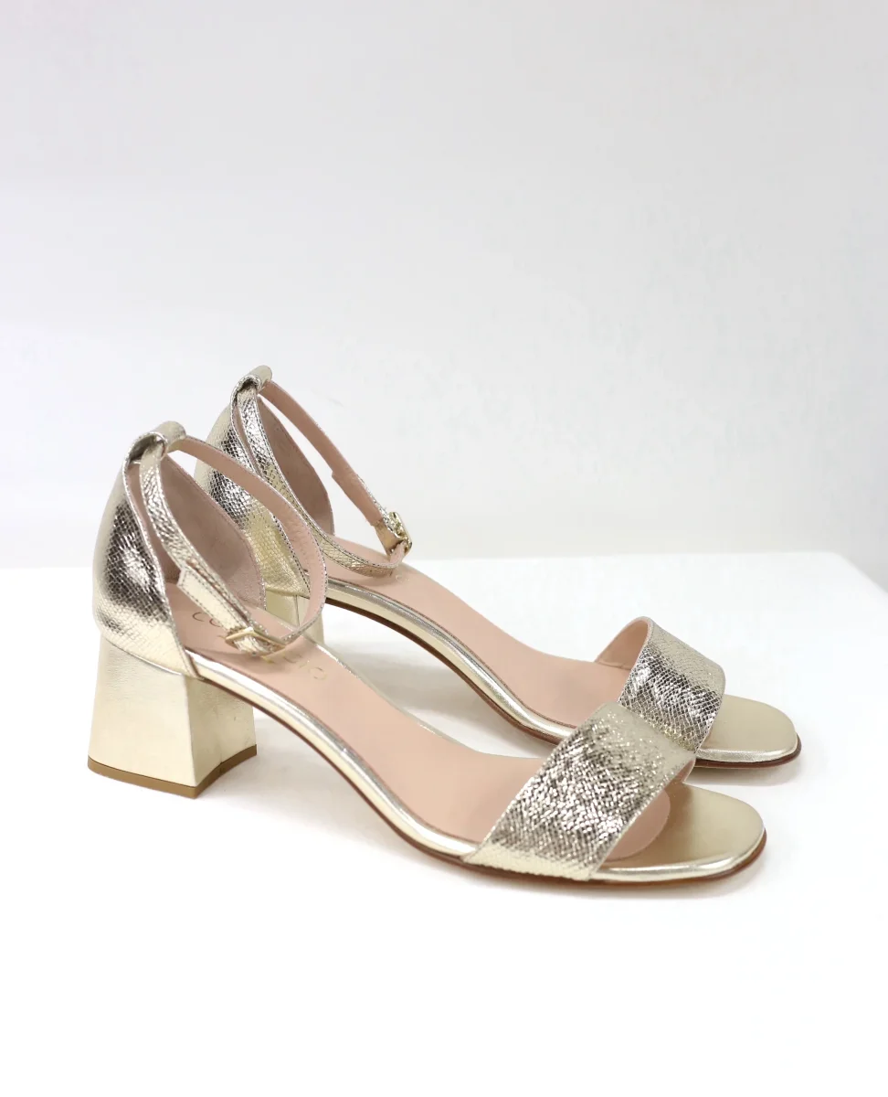 Sandalo Levante oro tacco 5