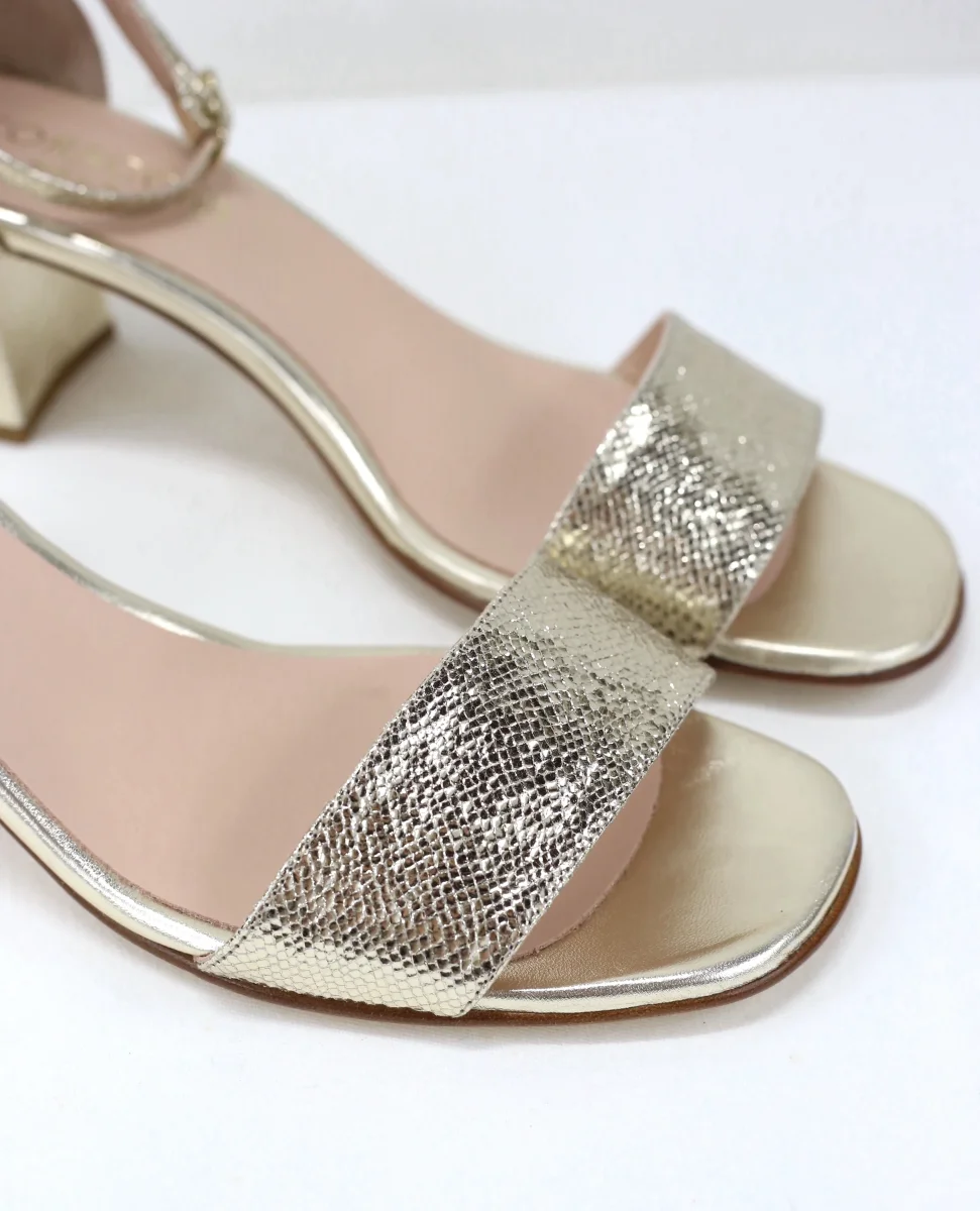 Sandalo Levante oro tacco 5 - immagine 4