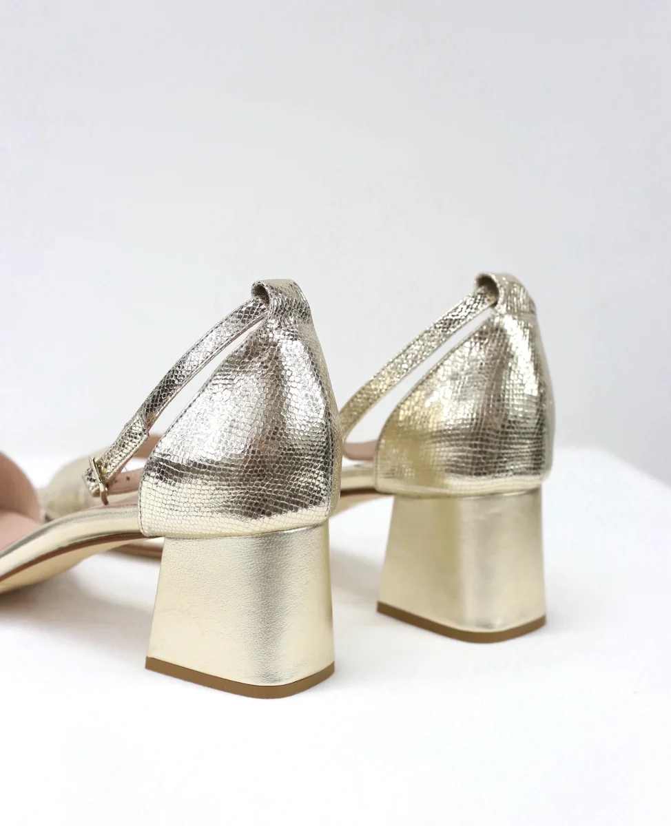 Sandalo Levante oro tacco 5 - immagine 5