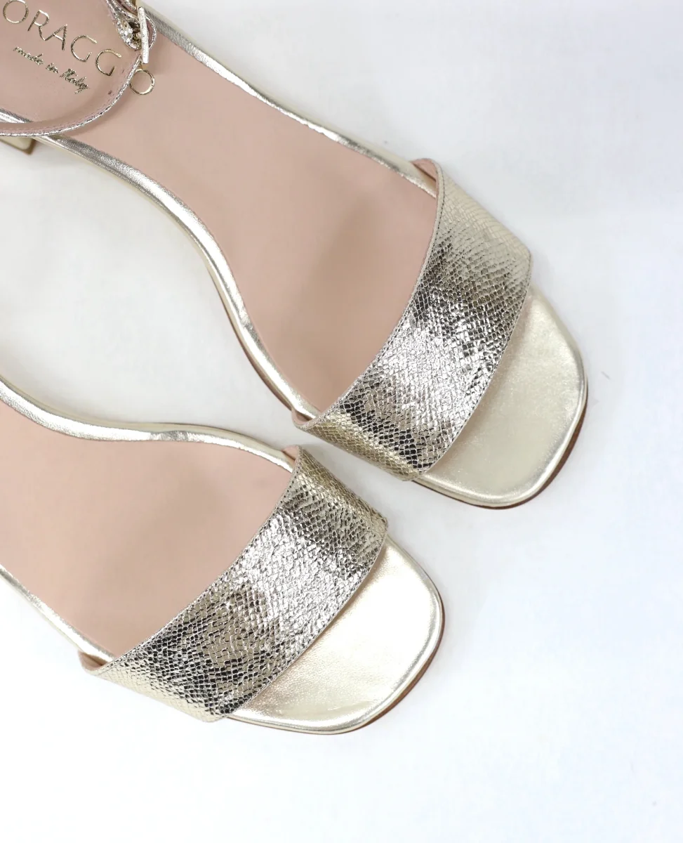 Sandalo Levante oro tacco 5 - immagine 6