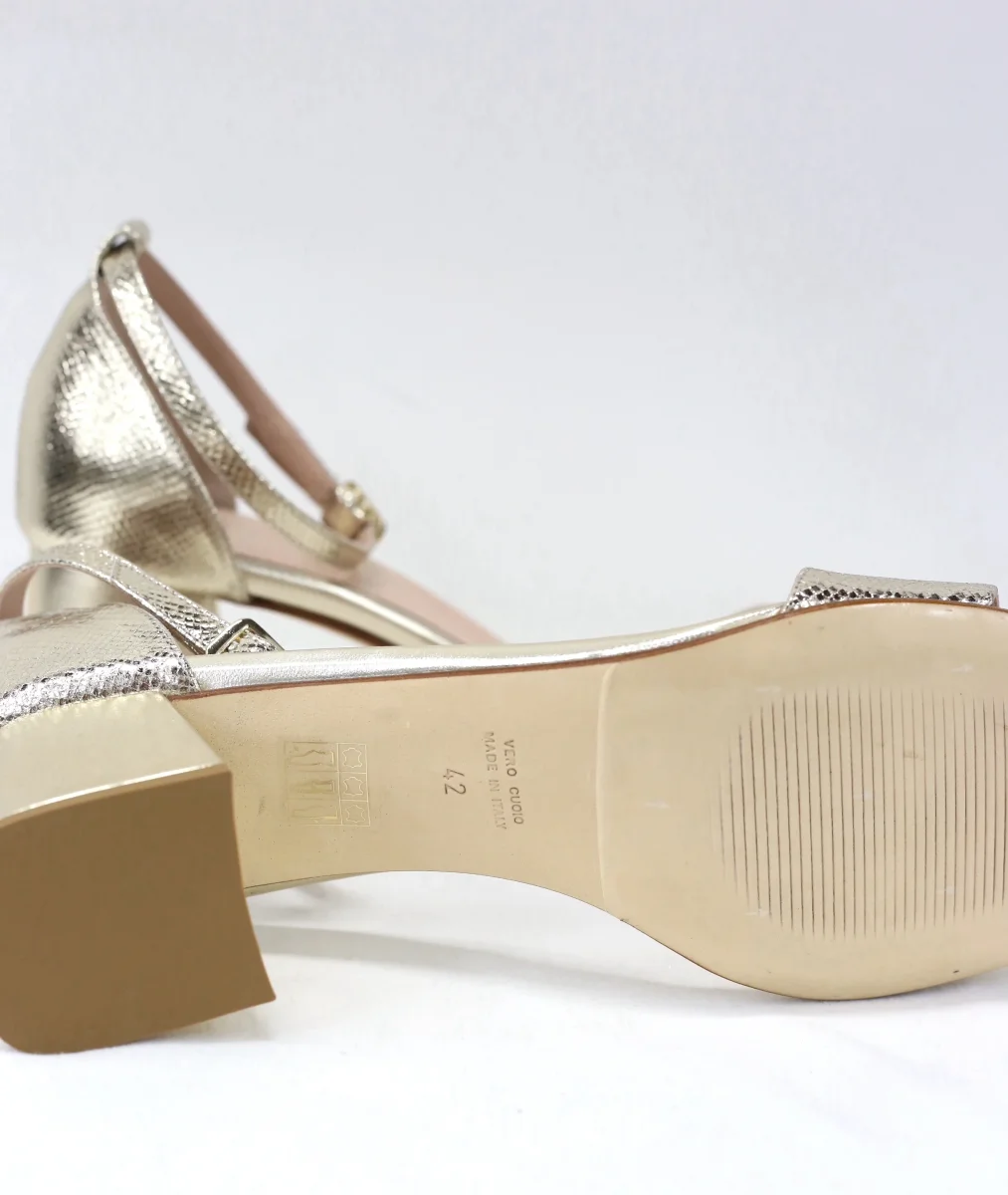 Sandalo Levante oro tacco 5 - immagine 7