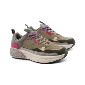 Groove sneaker da donna in pelle