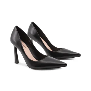 Décolleté nera a punta da donna