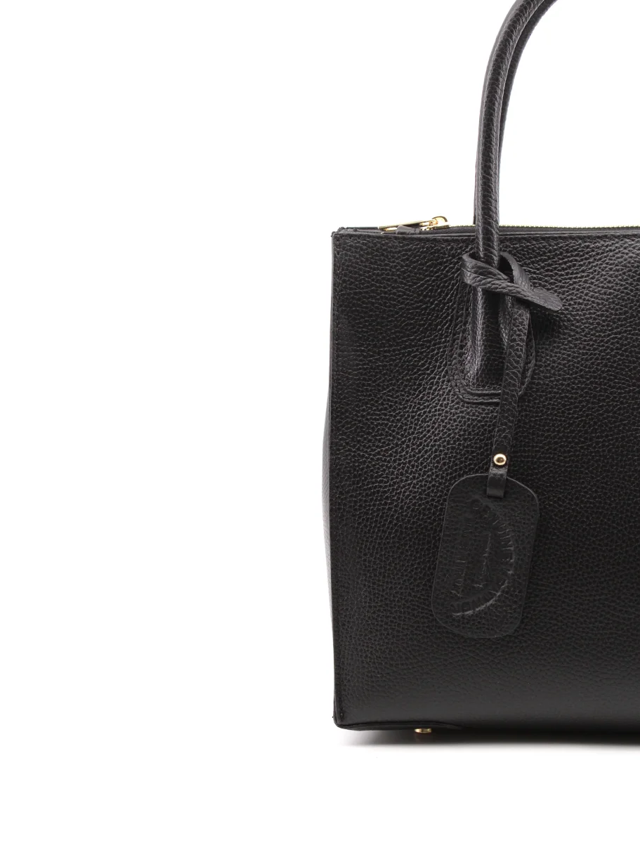 Lara borsa a mano nera in pelle donna - immagine 4