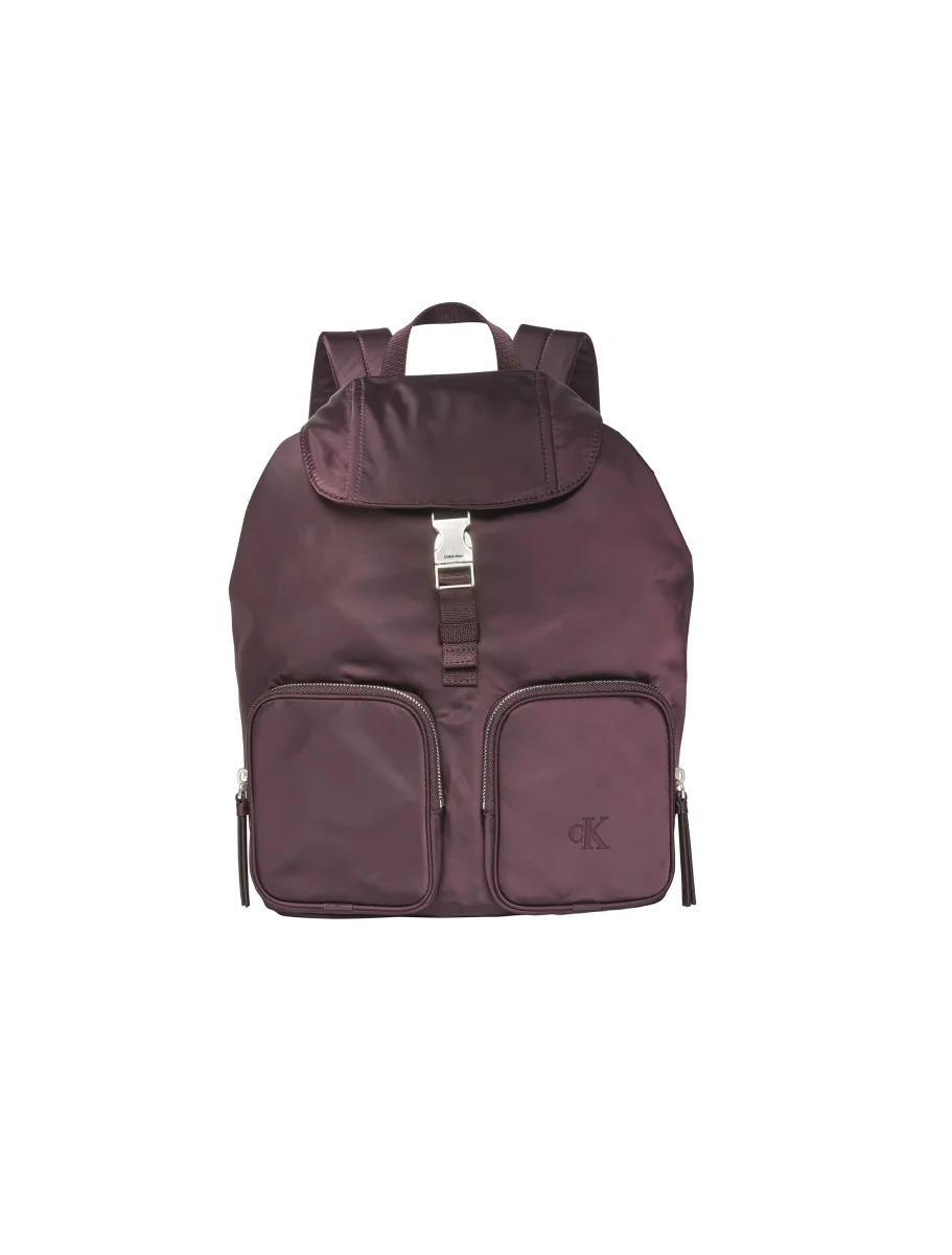 Zaino in satin e nylon donna