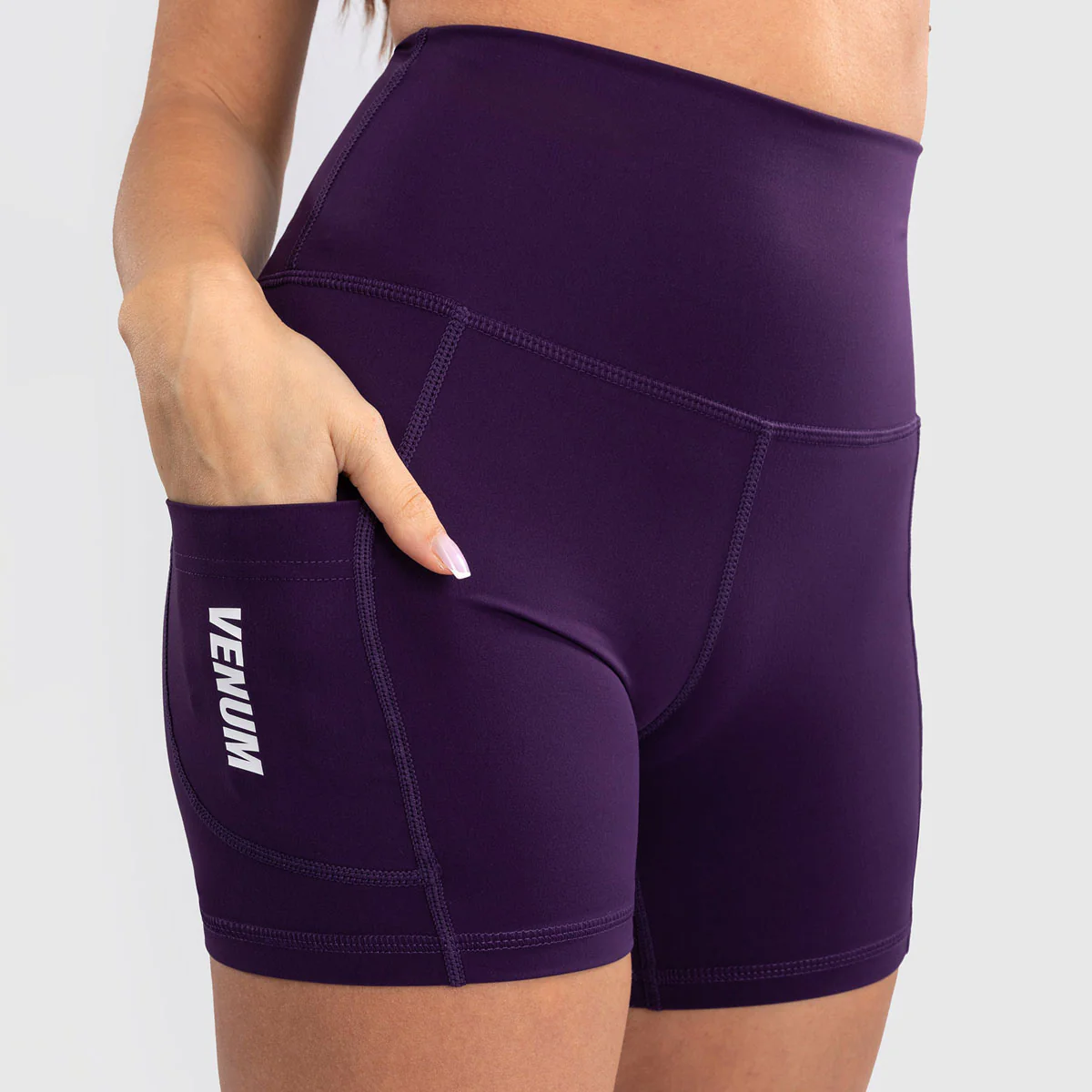 Leggings corti donna Venum Essential Viola - immagine 7
