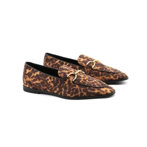 Mocassino da donna con morsetto oro