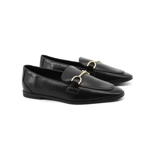 Mocassino da donna con morsetto oro