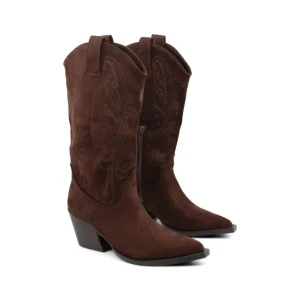 Stivale texano con ricami da donna