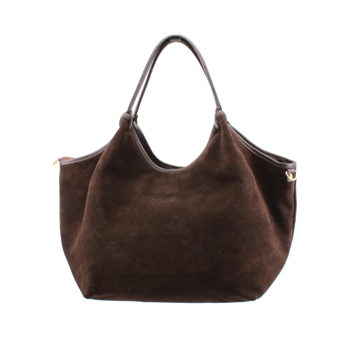 Borsa a spalla scamosciata da donna - immagine 6