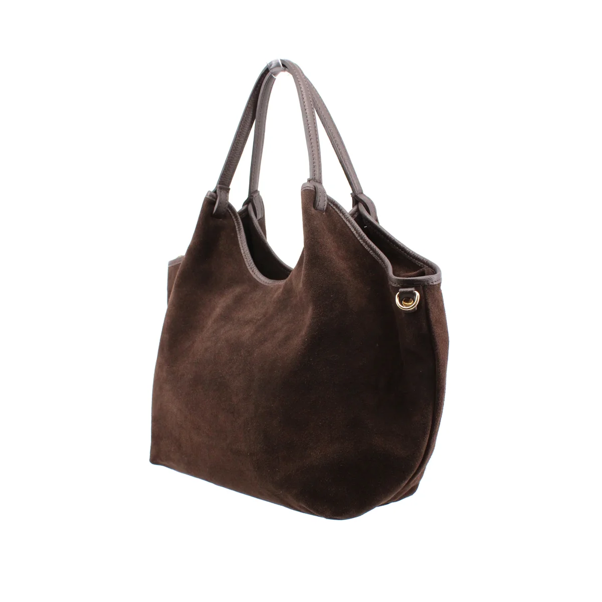 Borsa a spalla scamosciata da donna - immagine 7