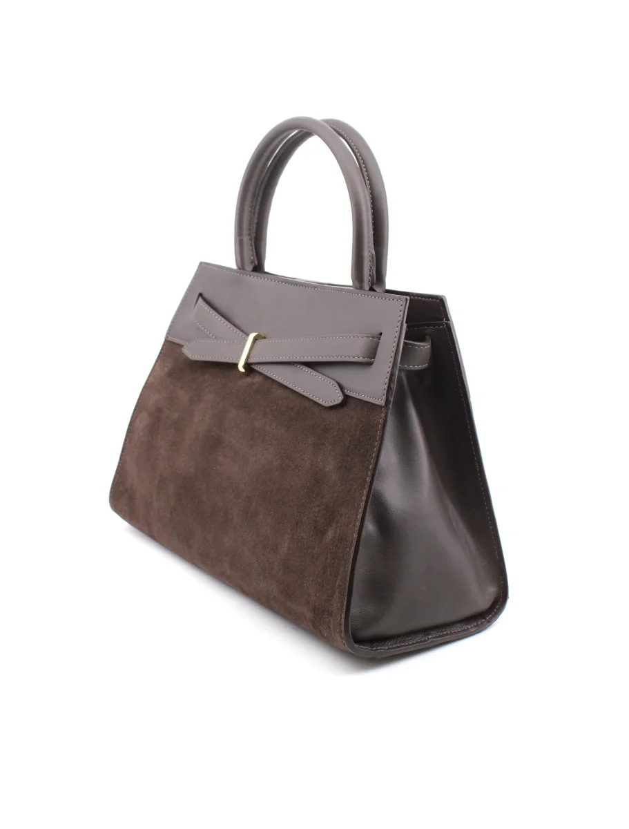 Borsa a mano scamosciata da donna - immagine 3