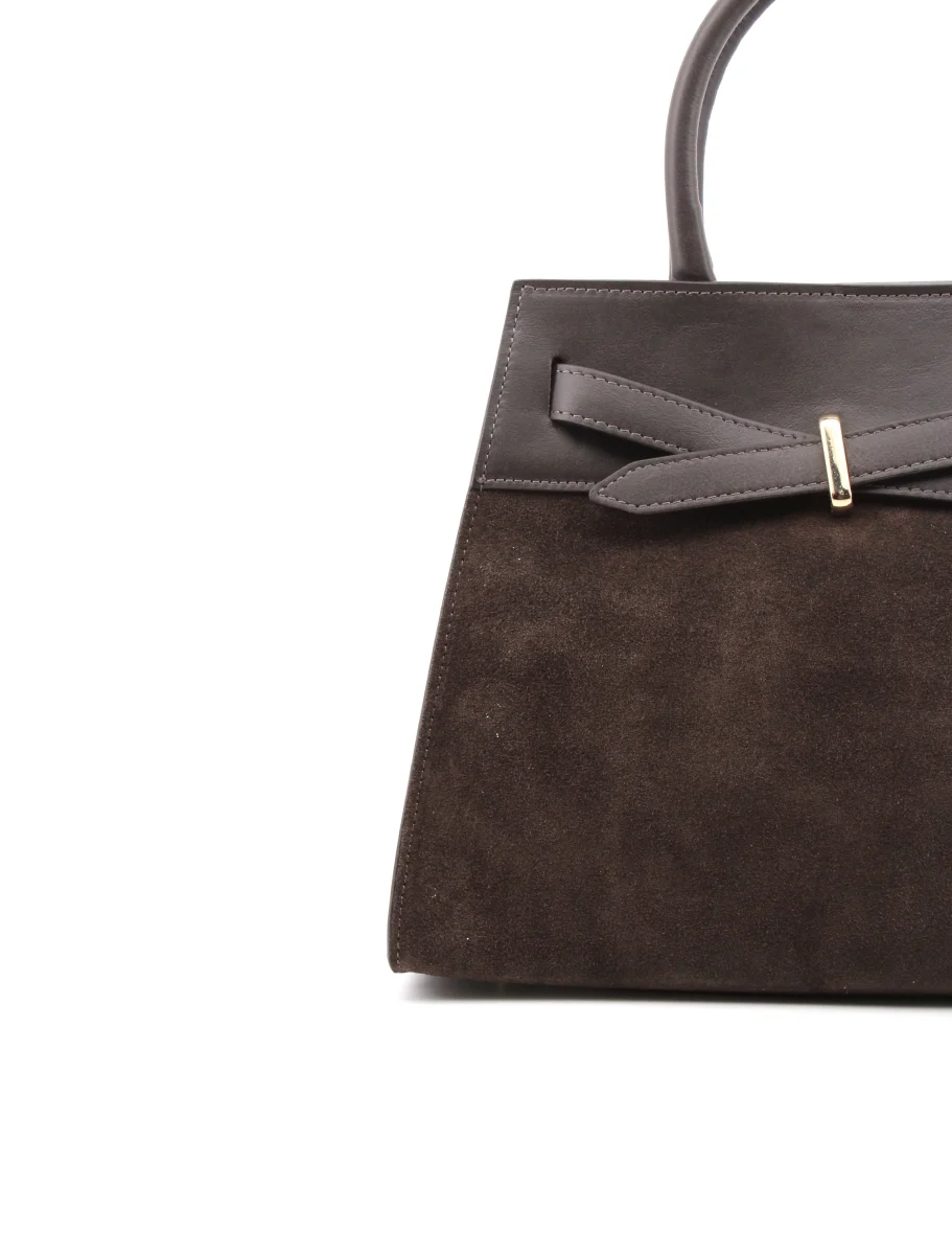 Borsa a mano scamosciata da donna - immagine 4